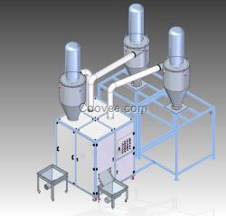 比重风选机,风力分选不需用水