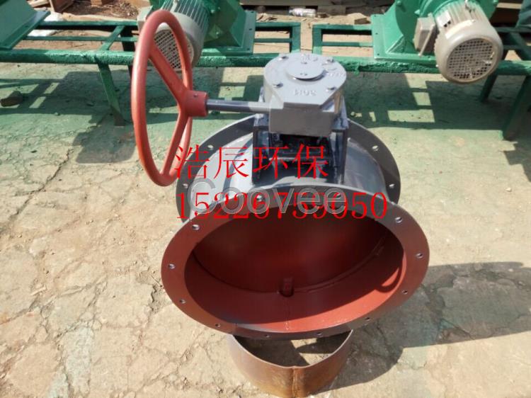 新疆手动通风蝶阀矩形气动百叶阀圆口法兰内径尺寸