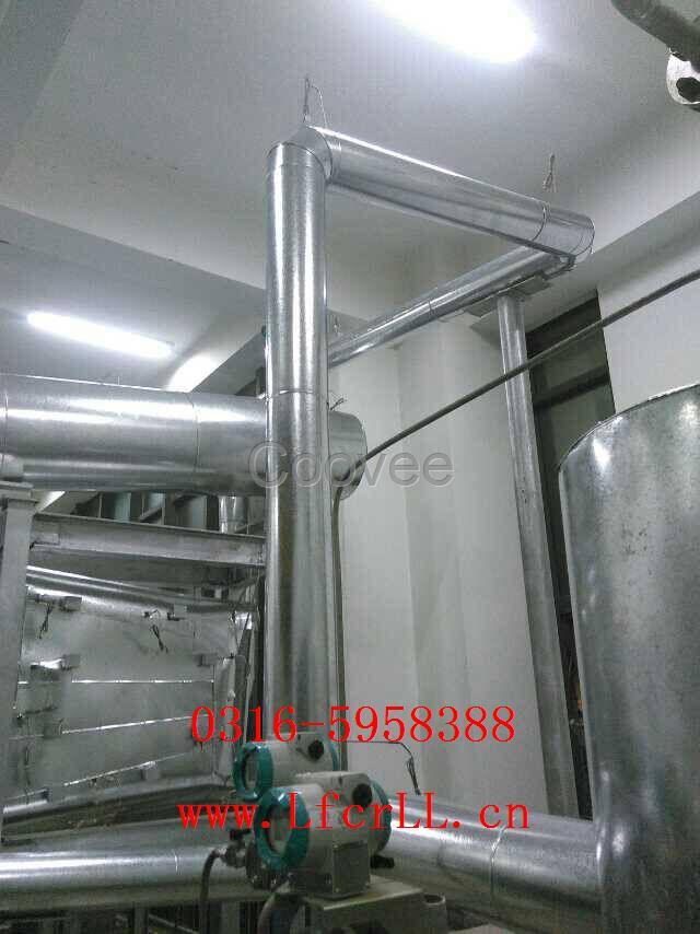 A罐体防腐管道保温施工现场不锈钢铁皮保温施工