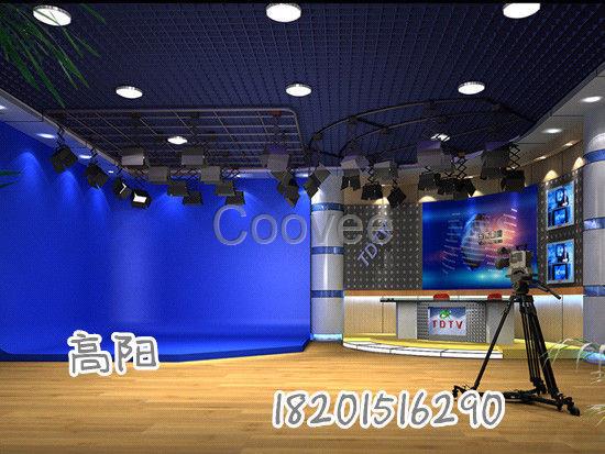 演播室配置方案校园电视台蓝箱装修设备直播间