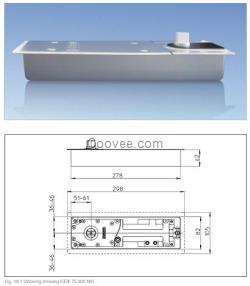 GEZE盖泽TS500N EN3地弹簧