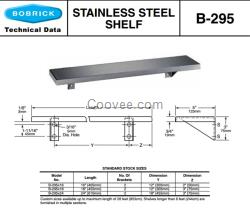Bobrick B-295x16保必丽不锈钢架