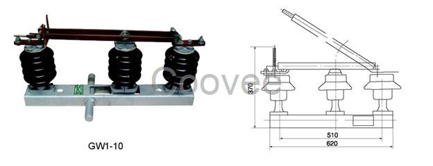 GW1-10户外交流高压隔离开关