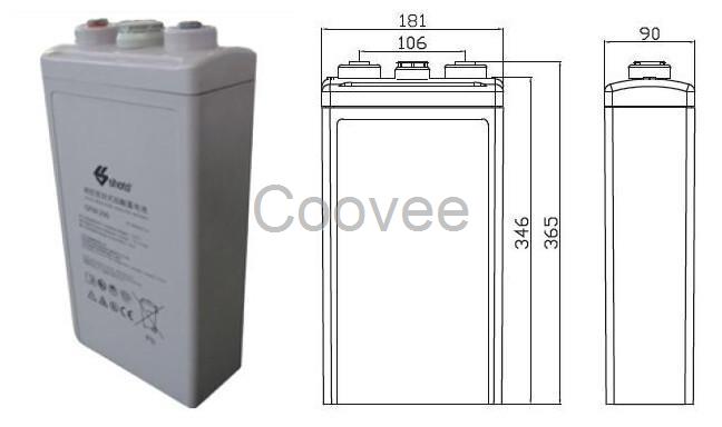 微波中继站专用蓄电池12V150AH狭长二类双登蓄电池