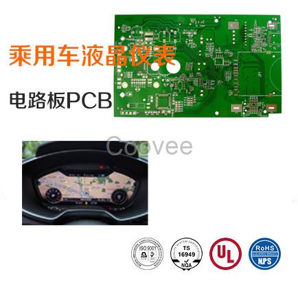 乘用车液晶仪表电路板PCB