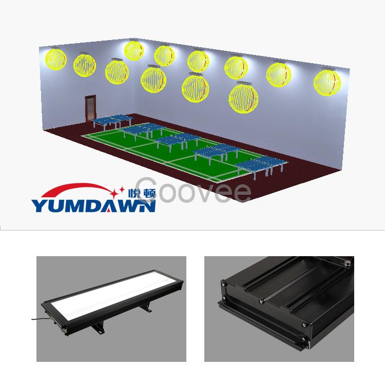 乒乓球羽毛球照明结合场地灯光布置乒乓球馆照明专用灯