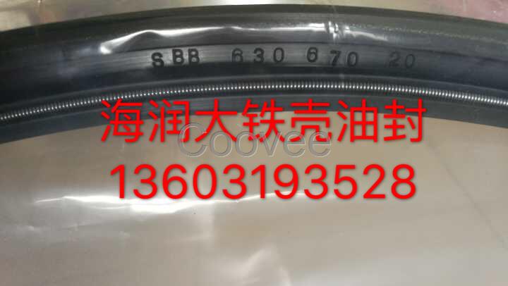 大尺寸骨架油封大型铁皮油封SB670*720*25