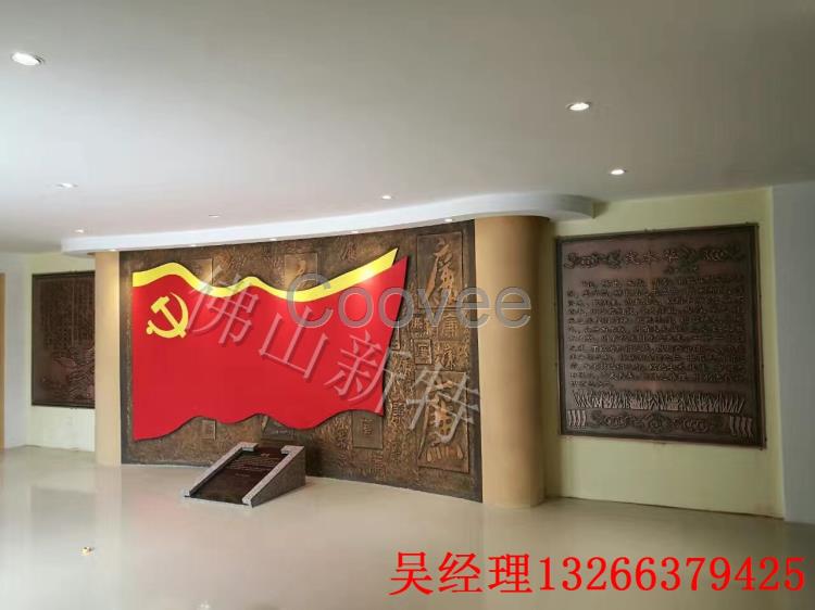 铝板浮雕壁画铝艺古铜色壁画近距离大图