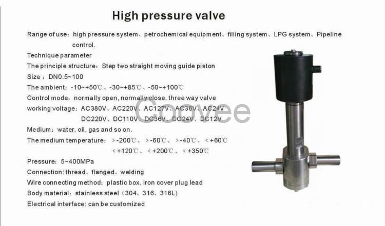 超高温高压电磁阀-德国高温高压电磁阀