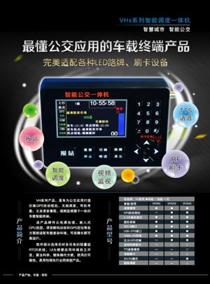 新品公交车智能LED语音报站器中巴车站点播报器厂家德威