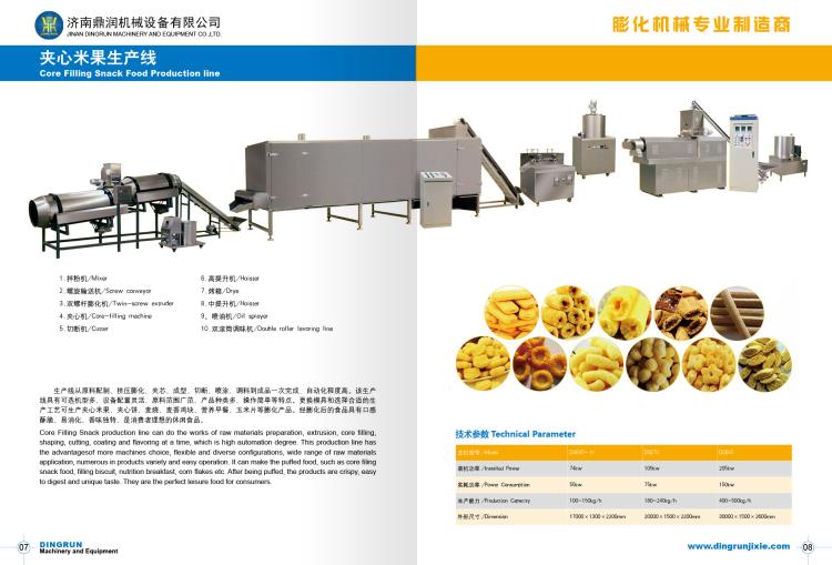 济南鼎润DSE夹心米果食品生产线