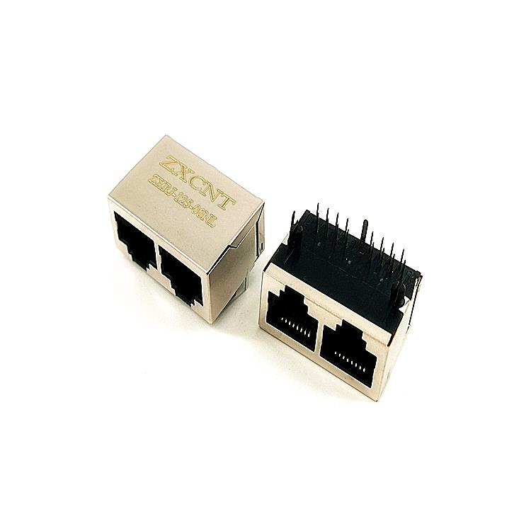 RJ45百兆变压器无灯网络插座ZXRJ-125-00NL接口