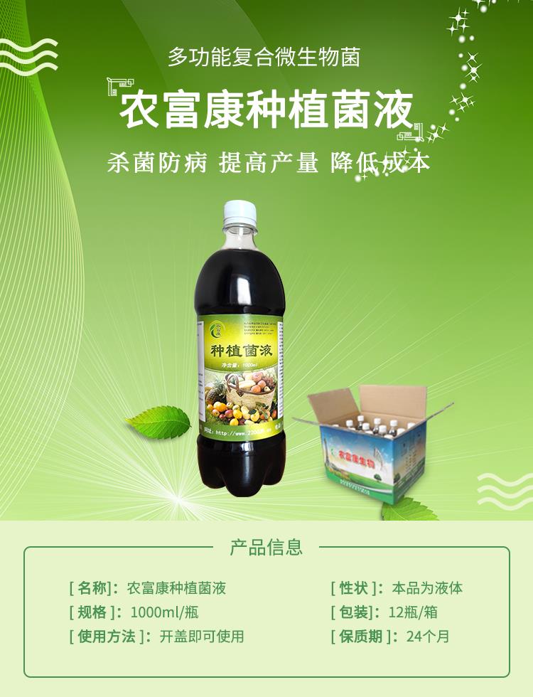 农用微生物菌剂在生姜种植使用农富康种植em菌液