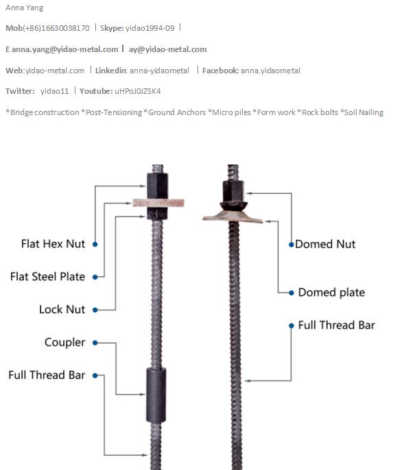 邯郸精轧螺纹钢和锚具PSB830 930 1080螺母连接器